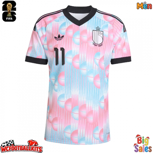 Belgium Jeremy Doku #11 Replica Away Stadium Shirt World Cup 2026 Short Sleeve